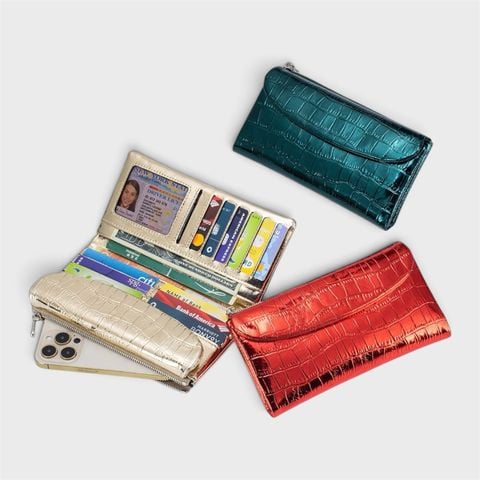 LES LAVISH CROCO LONG HANDY #PH6019