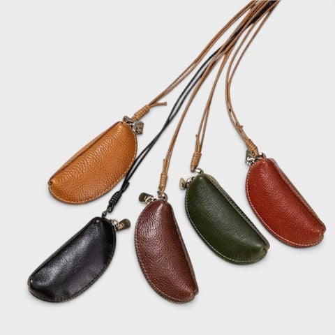 LES VEG TANNED MINI NECK COIN #PH2332