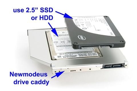 Caddy Bay HDD SSD (đã bao gồm công)