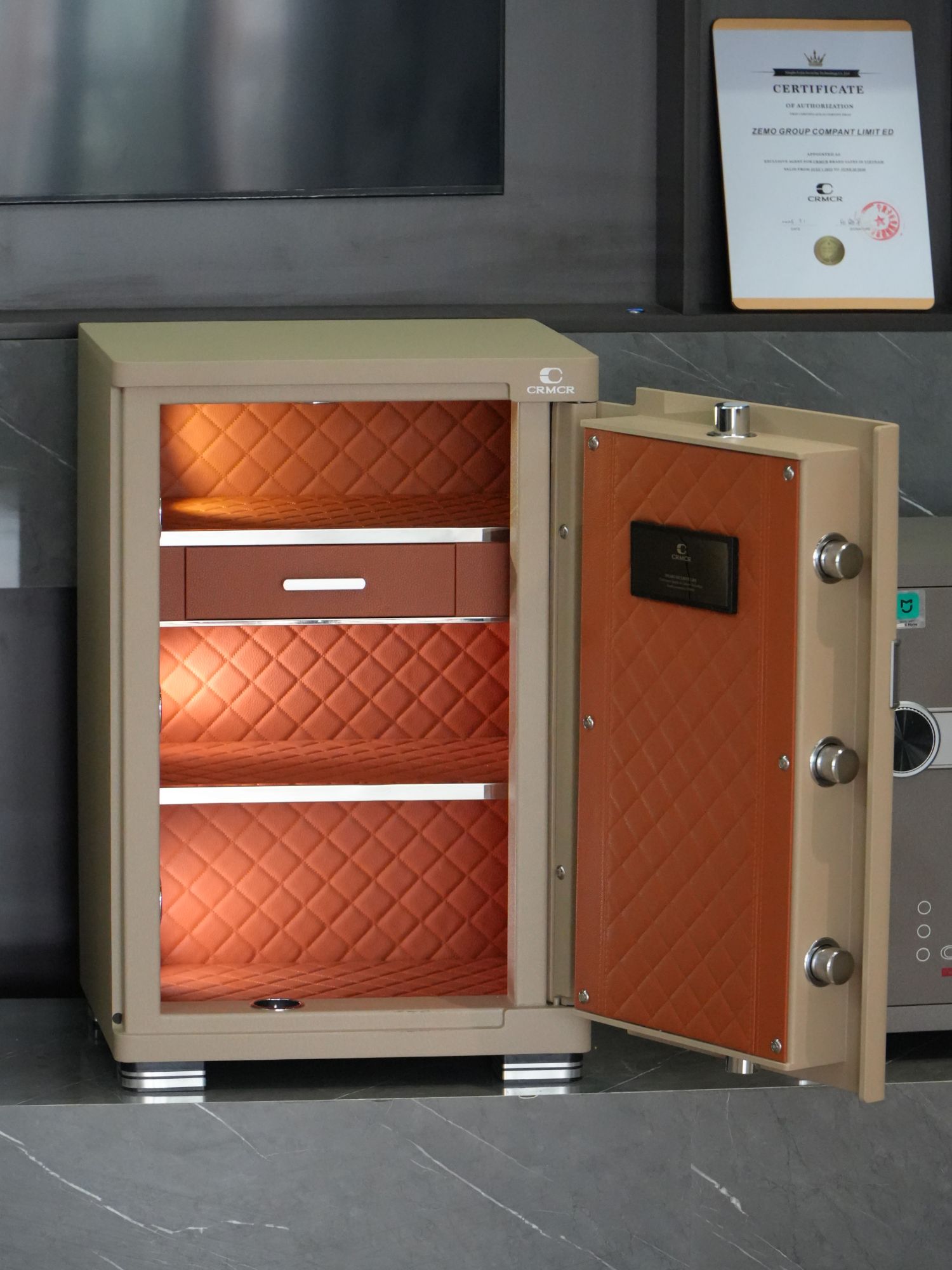 Két Sắt Xiaomi CRMCR 65JB Khóa Vân Tay Điện Tử, Cảnh báo điện thoại