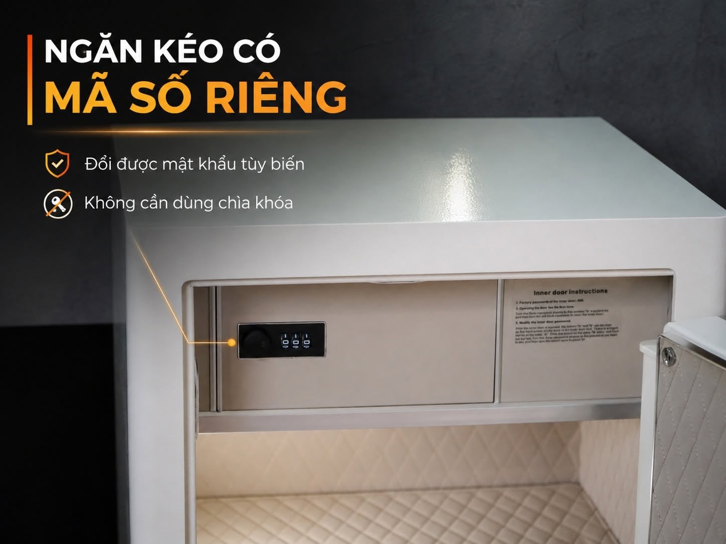 Két Sắt Xiaomi CRMCR 60LE Cao Cấp – Thép Đặc Nguyên Khối, Vân Tay Định Danh, Cảnh Báo Trộm Qua Điện Thoại