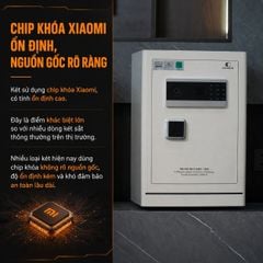 Két Sắt Xiaomi CRMCR 60LE Cao Cấp – Thép Đặc Nguyên Khối, Vân Tay Định Danh, Cảnh Báo Trộm Qua Điện Thoại