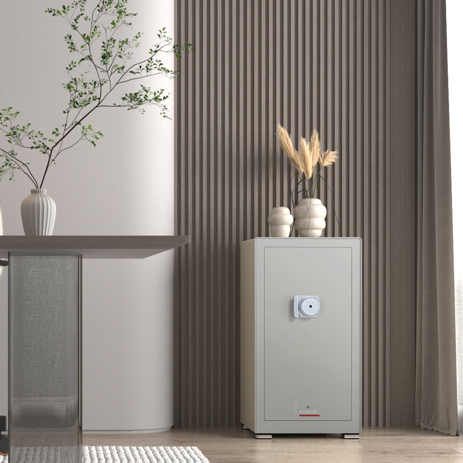 Két Sắt Nhập Khẩu CRMCR 100MB Thép Dày 10 Ly Chống Phá, Cảnh Báo Qua Điện Thoại