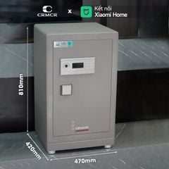 Két Sắt Nhập Khẩu Xiaomi CRMCR 81LB Vân Tay Điện Tử, Xác Minh Danh Tính Người Mở