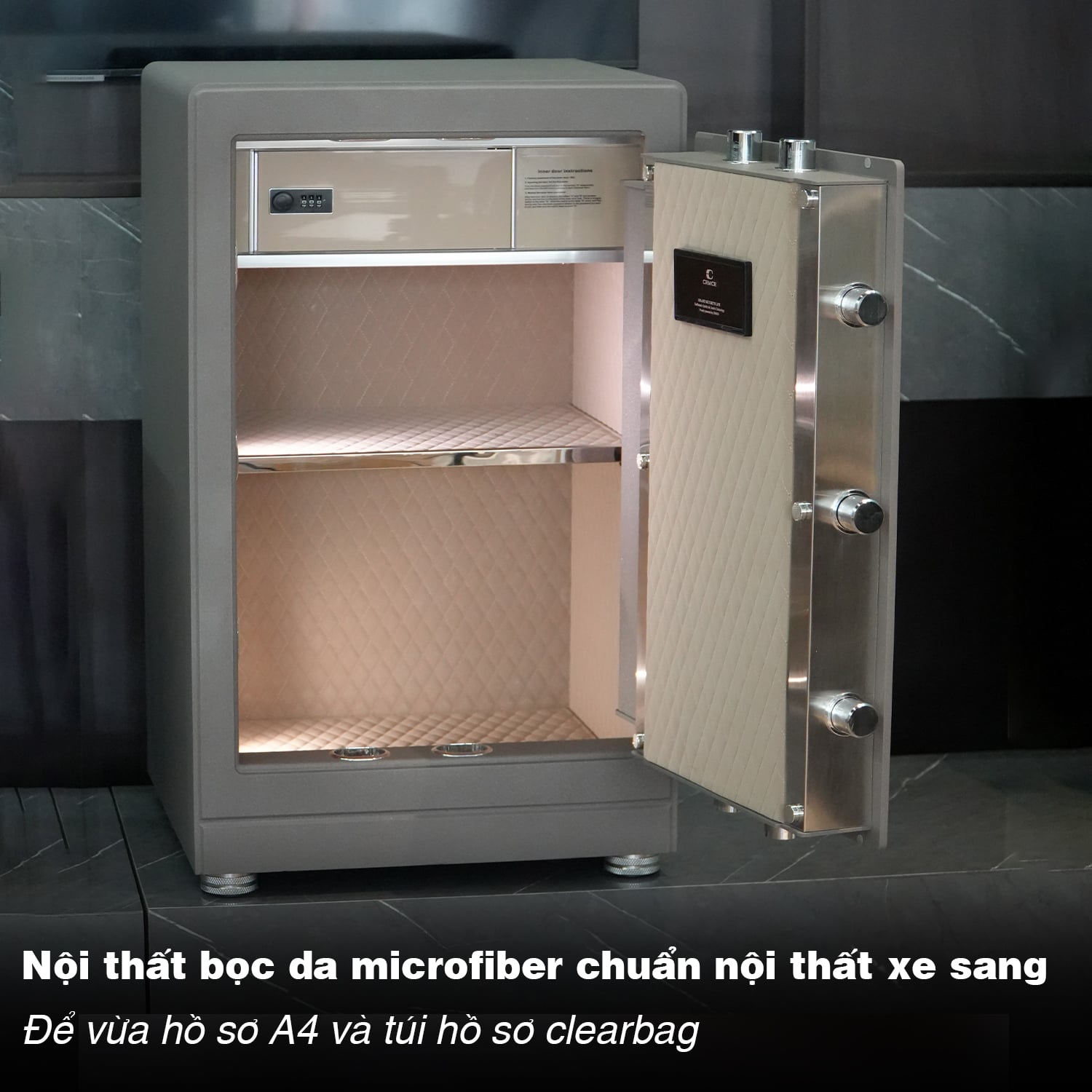 Két Sắt Nhập Khẩu Xiaomi CRMCR 71LB Vân Tay Điện Tử, Xác Minh Danh Tính Người Mở