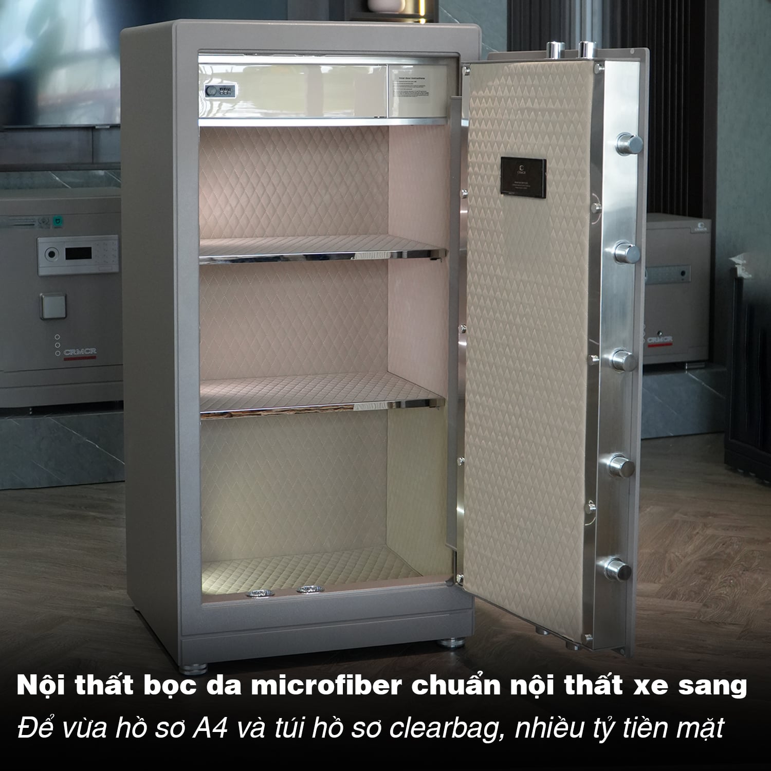 Két Sắt Nhập Khẩu Xiaomi CRMCR 123LB Vân Tay Điện Tử, Xác Minh Danh Tính Người Mở