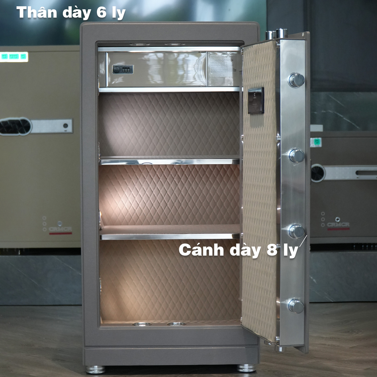 Két Sắt Nhập Khẩu Xiaomi CRMCR 101LB Vân Tay Điện Tử, Xác Minh Danh Tính Người Mở