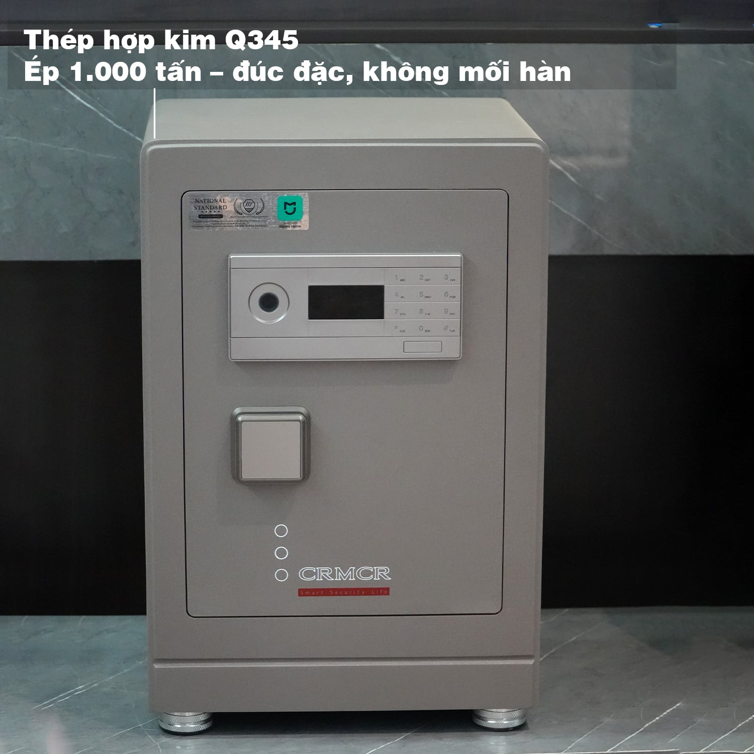 Két Sắt Nhập Khẩu Xiaomi CRMCR 61LB Vân Tay Điện Tử, Xác Minh Danh Tính Người Mở