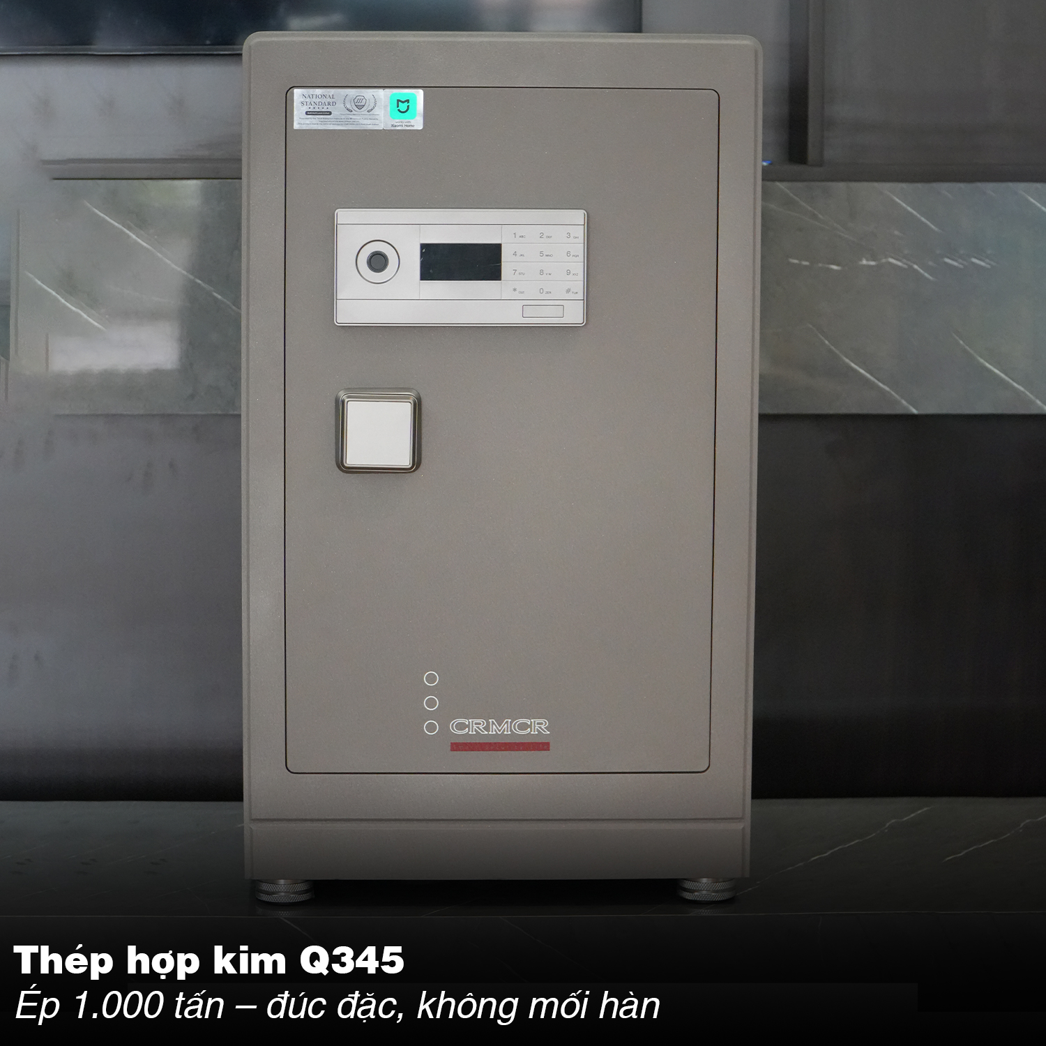 Két Sắt Nhập Khẩu Xiaomi CRMCR 81LB Vân Tay Điện Tử, Xác Minh Danh Tính Người Mở