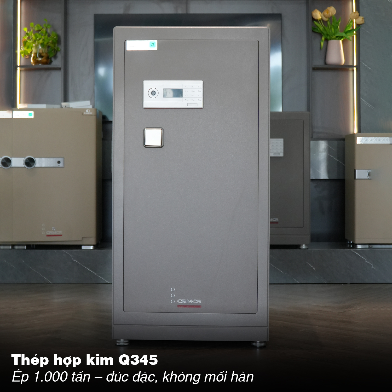 Két Sắt Nhập Khẩu Xiaomi CRMCR 150LB Vân Tay Điện Tử, Xác Minh Danh Tính Người Mở
