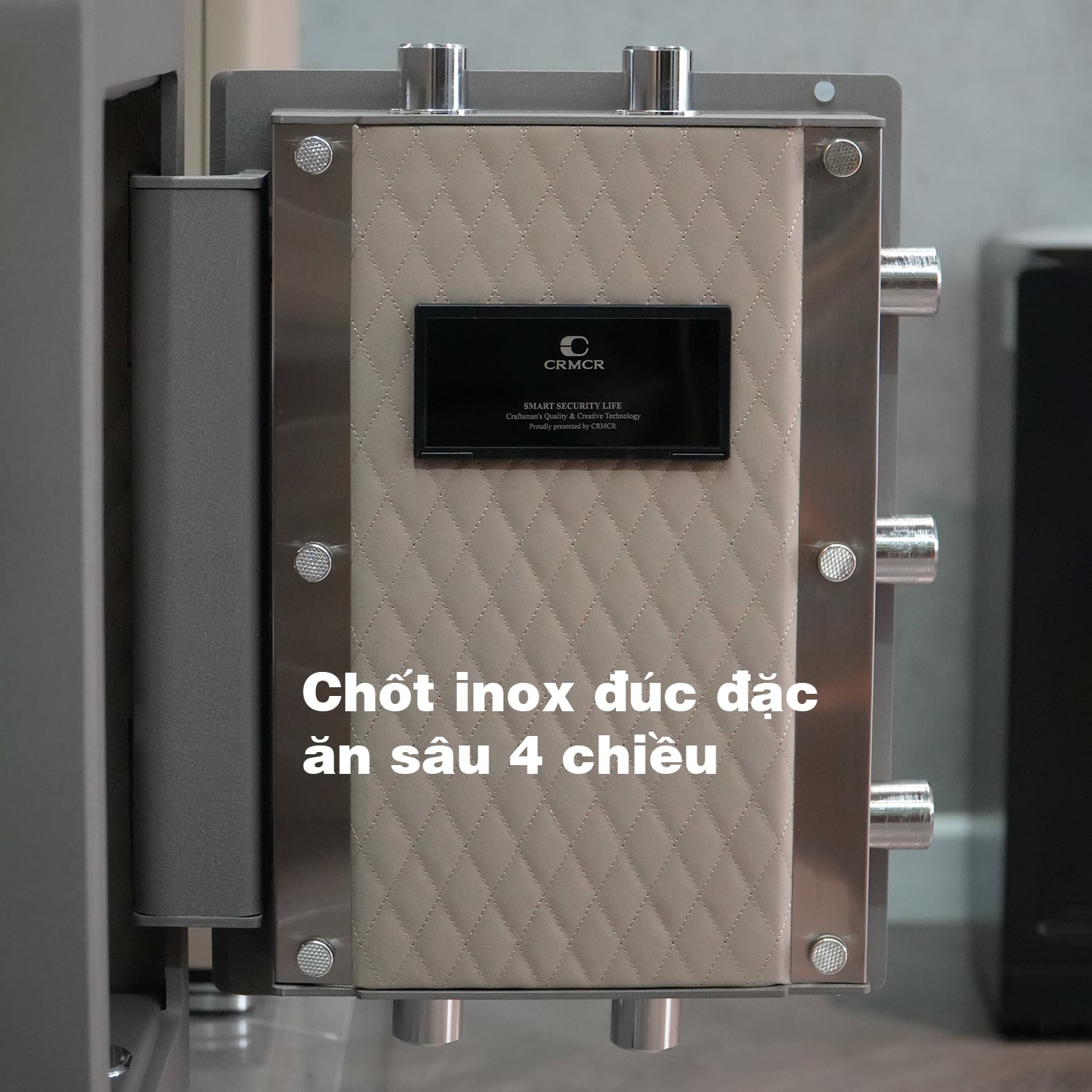 Két Sắt Nhập Khẩu Xiaomi CRMCR 61LB Vân Tay Điện Tử, Xác Minh Danh Tính Người Mở