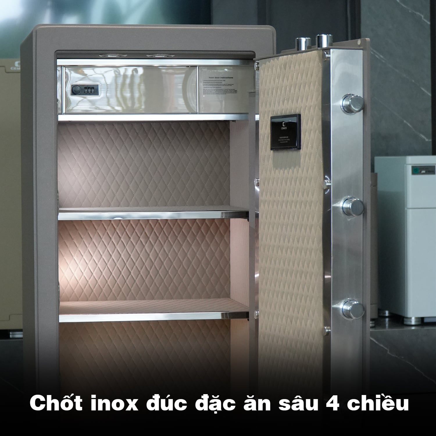 Két Sắt Nhập Khẩu Xiaomi CRMCR 101LB Vân Tay Điện Tử, Xác Minh Danh Tính Người Mở