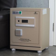 Két Sắt Xiaomi CRMCR 50LE Vân Tay Điện Tử Định Danh Người Mở, Thép Đặc Nguyên Khối 6 Mặt, Chống Trộm A10