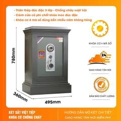 Két Sắt Việt Tiệp KVT120 Khóa Cơ