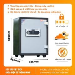 Két Sắt Việt Tiệp Chính Hãng KCC56 Điện Tử Chống Cháy