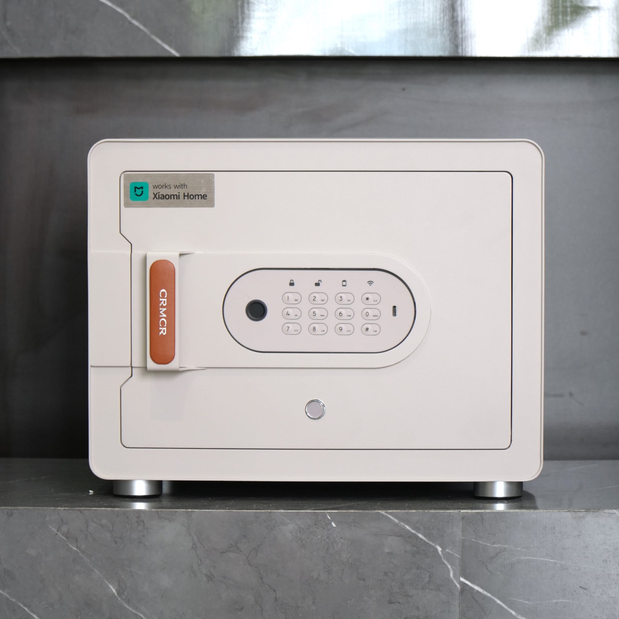 Két Sắt Mini Xiaomi CRMCR 30MS Vân Tay Điện Tử Định Danh, 8 Chế Độ Cảnh Báo Điện Thoại