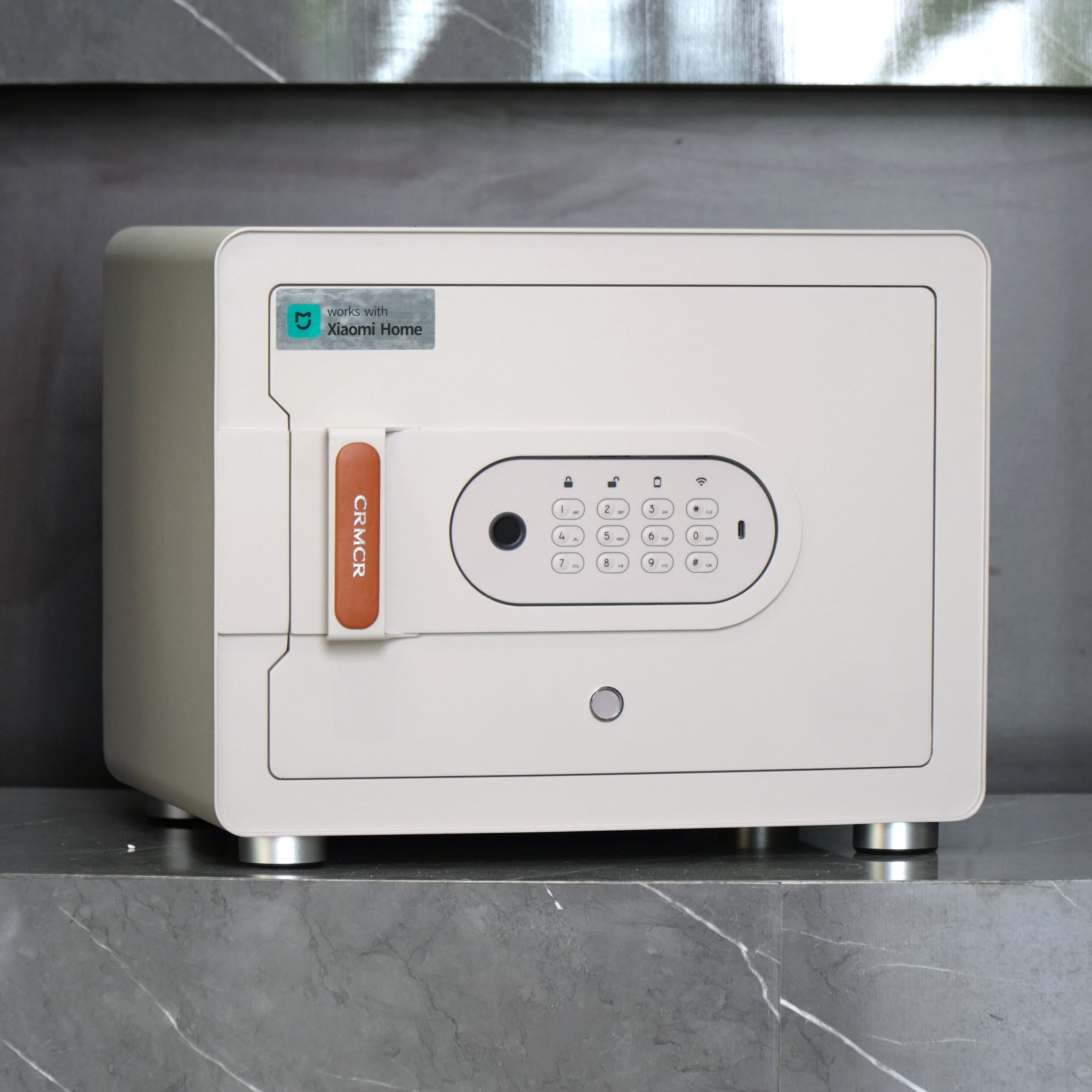Két Sắt Mini Xiaomi CRMCR 30MS Vân Tay Điện Tử Định Danh, 8 Chế Độ Cảnh Báo Điện Thoại