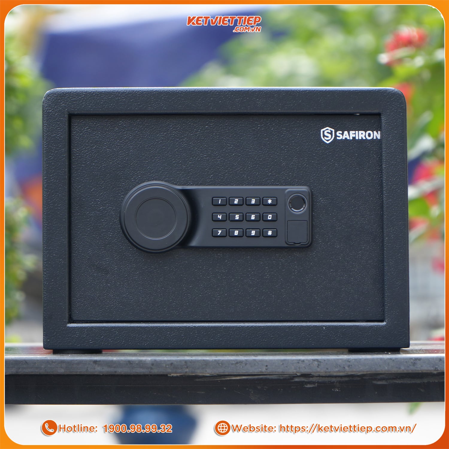 Két Sắt Mini Thông Minh Safiron 25LBF Vân Tay Điện Tử Kết Nối Điện Thoại