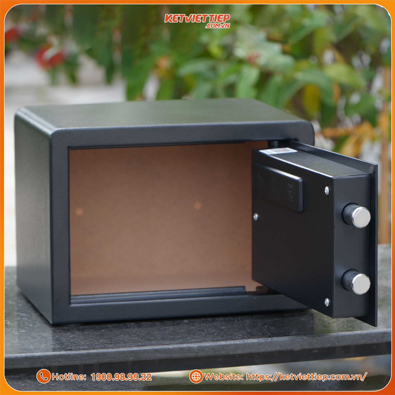 Két Sắt Mini Thông Minh Safiron 25LBF Vân Tay Điện Tử Kết Nối Điện Thoại