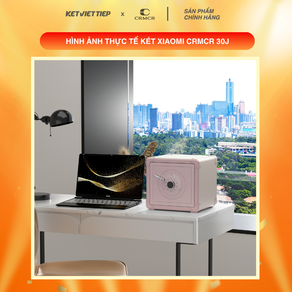 Két Sắt Xiaomi CRMCR 30J Khóa Cơ Kết Hợp Mã Số Điện Tử, Có Kết Nối APP Xiaomi Home