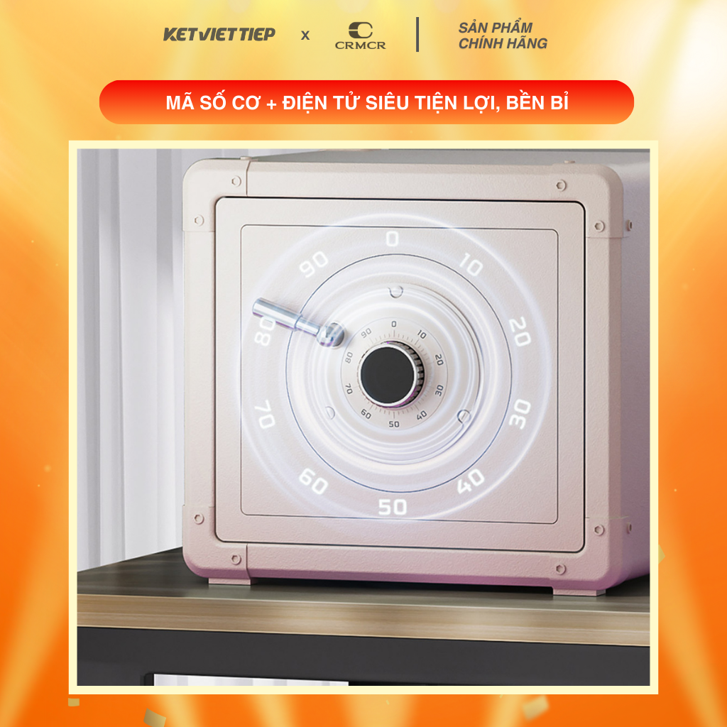 Két Sắt Xiaomi CRMCR 30J Khóa Cơ Kết Hợp Mã Số Điện Tử, Có Kết Nối APP Xiaomi Home