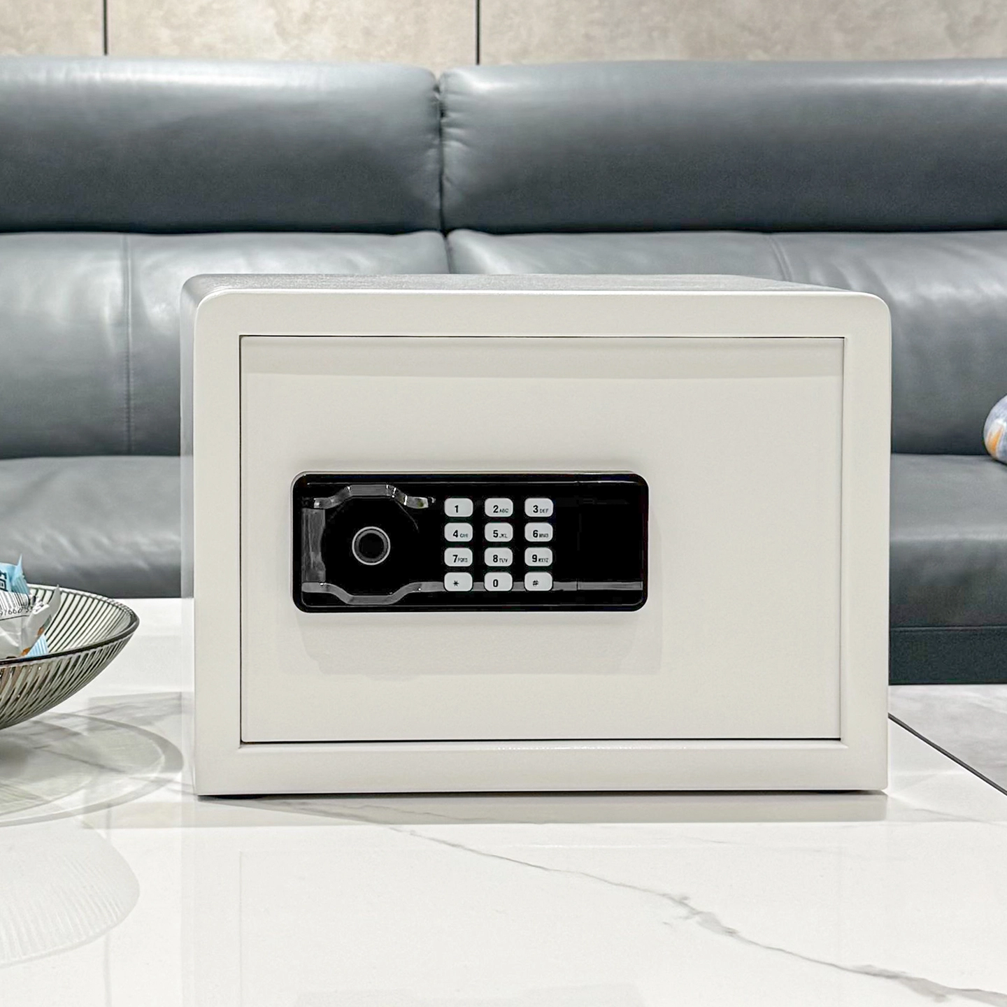 Két Sắt Xiaomi CRMCR 25LN – Két Mini Premium Bảo Mật 5 Cách Mở, Để Vừa A4, Chống Lộ Mật Khẩu