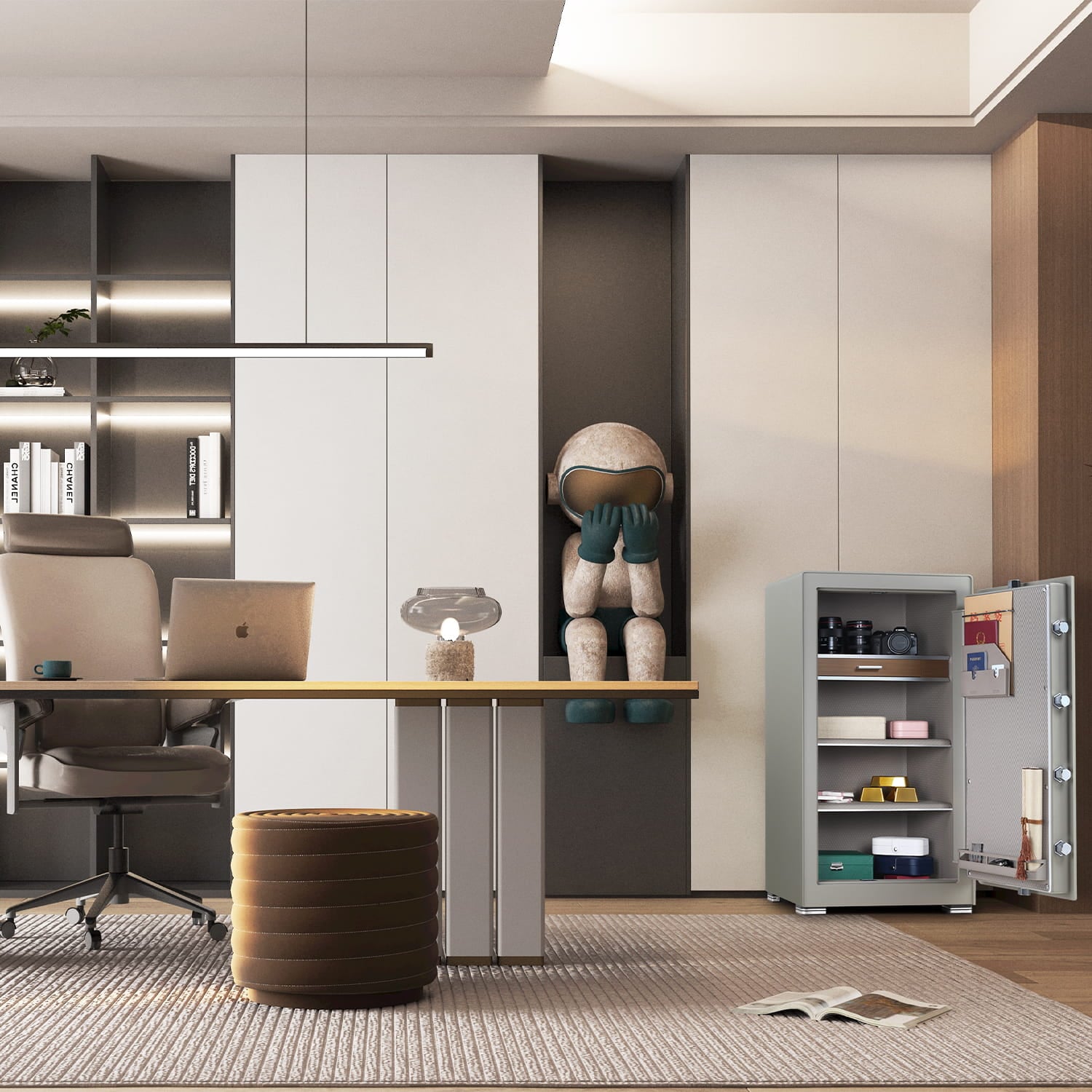 Két Sắt Nhập Khẩu CRMCR 120MB Thép Dày 10 Ly Chống Phá, Cảnh Báo Qua Điện Thoại