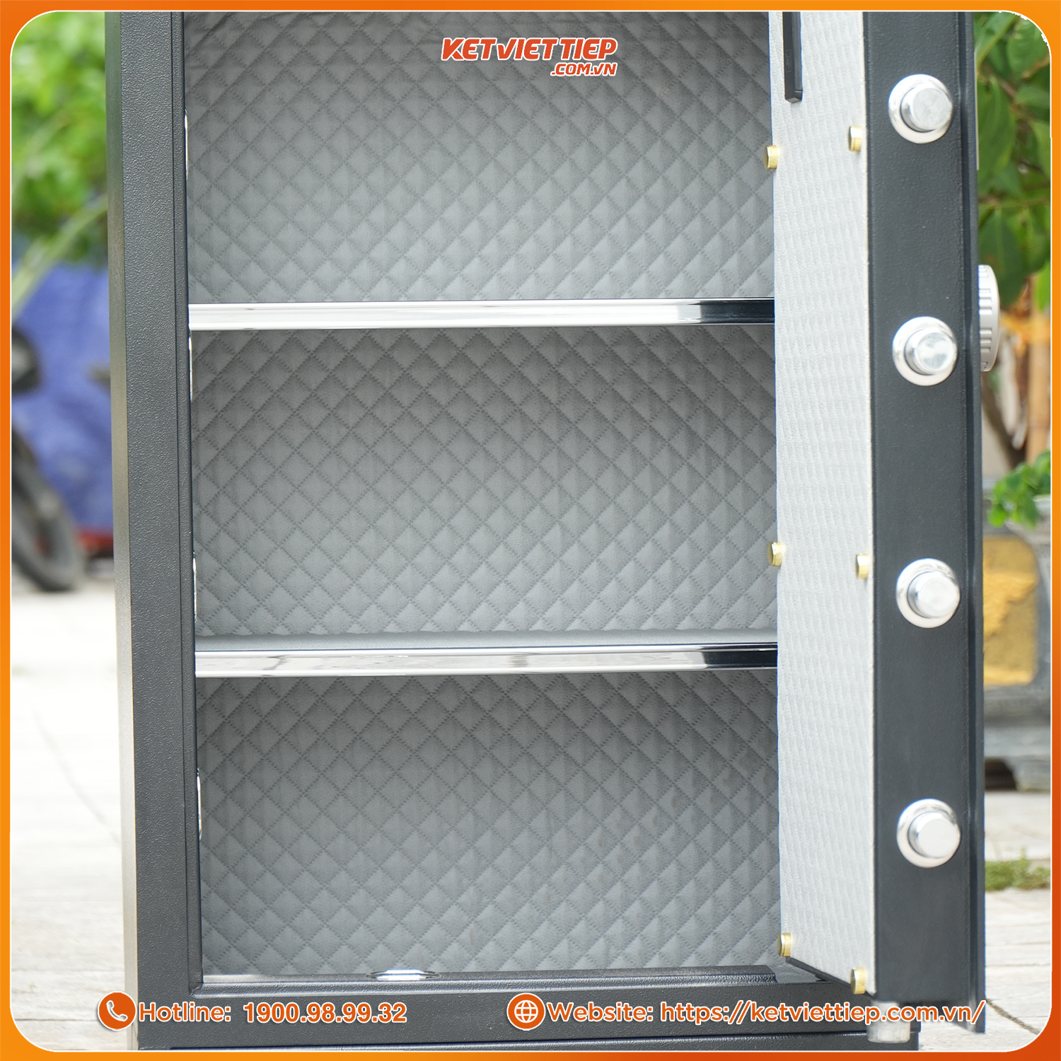 Két Sắt Nhập Khẩu Safiron 100LS Vân Tay Điện Tử Kết Nối APP Điện Thoại