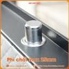 Chốt thép inox phi 25mm ăn sâu vào lòng két Safiron