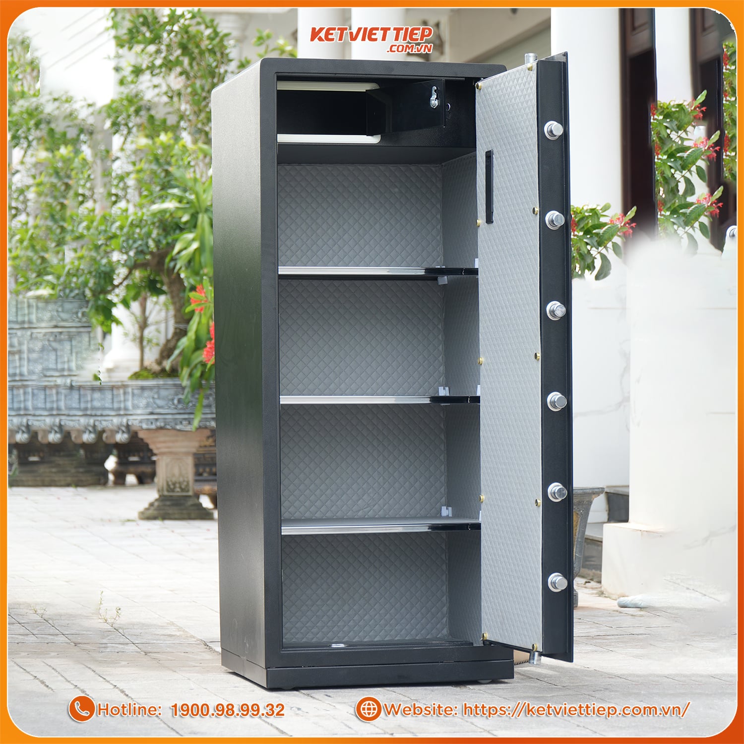 Két Sắt Nhập Khẩu Safiron 150LS Vân Tay Điện Tử Kết Nối APP Điện Thoại