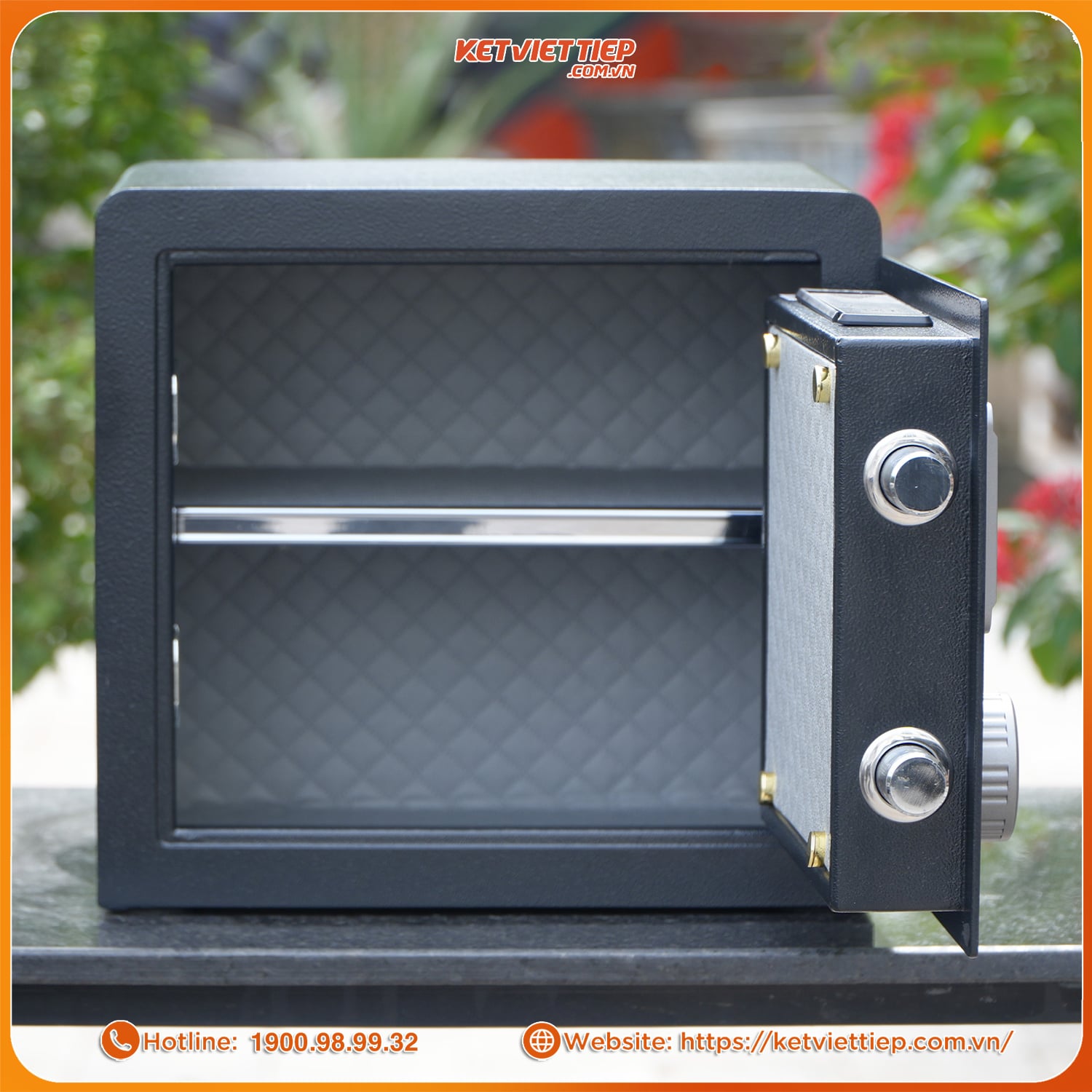 Két Sắt Mini Nhập Khẩu Safiron 35LS Vân Tay Điện Tử Kết Nối App Điện Thoại