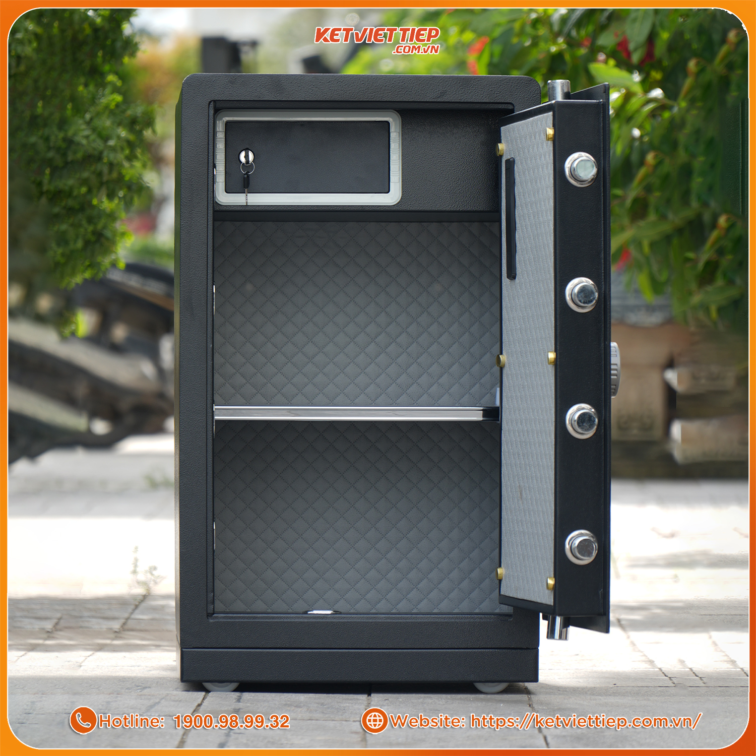 Két Sắt Nhập Khẩu Safiron 80LS Vân Tay Điện Tử Kết Nối APP Điện Thoại