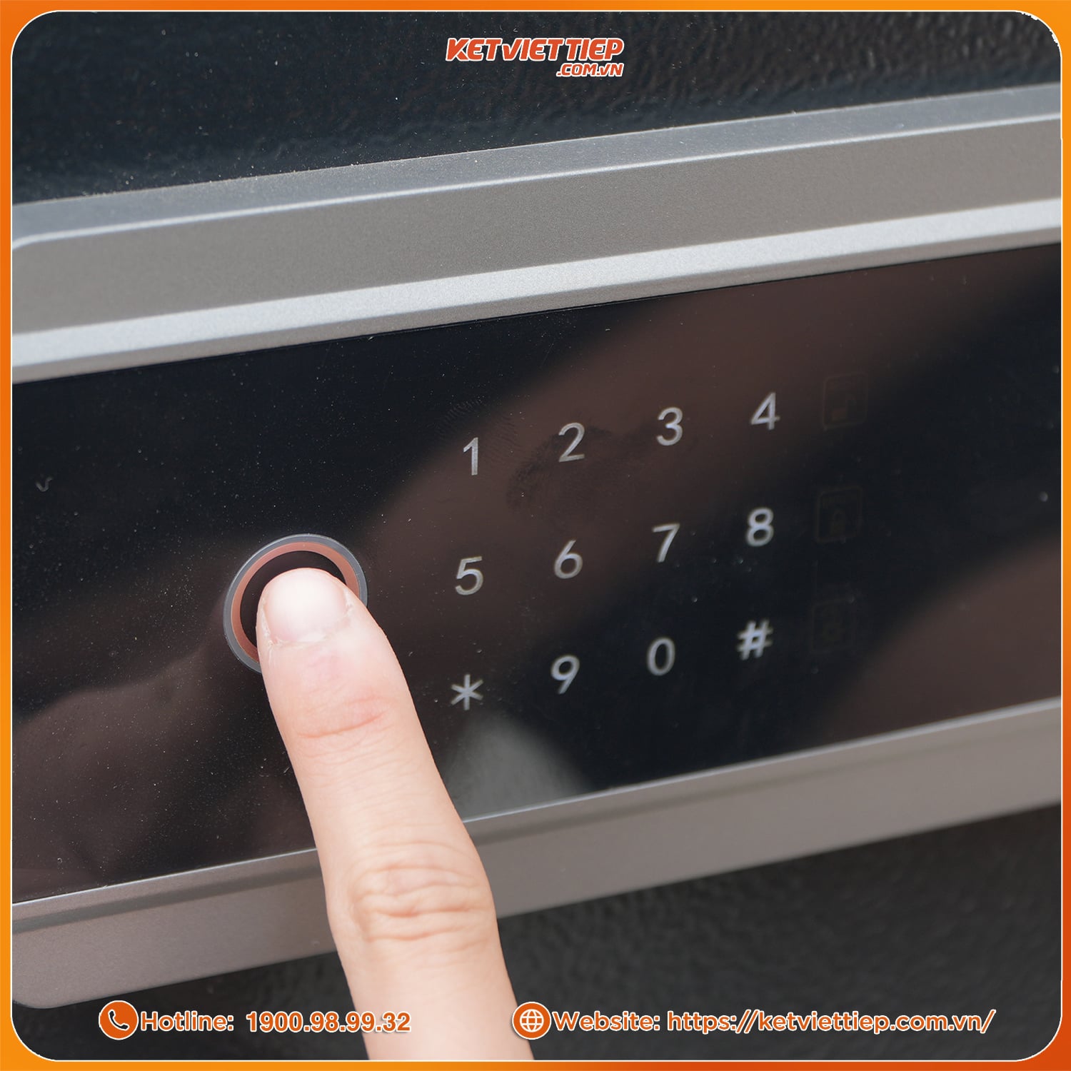 Két Sắt Nhập Khẩu Safiron 80LS Vân Tay Điện Tử Kết Nối APP Điện Thoại