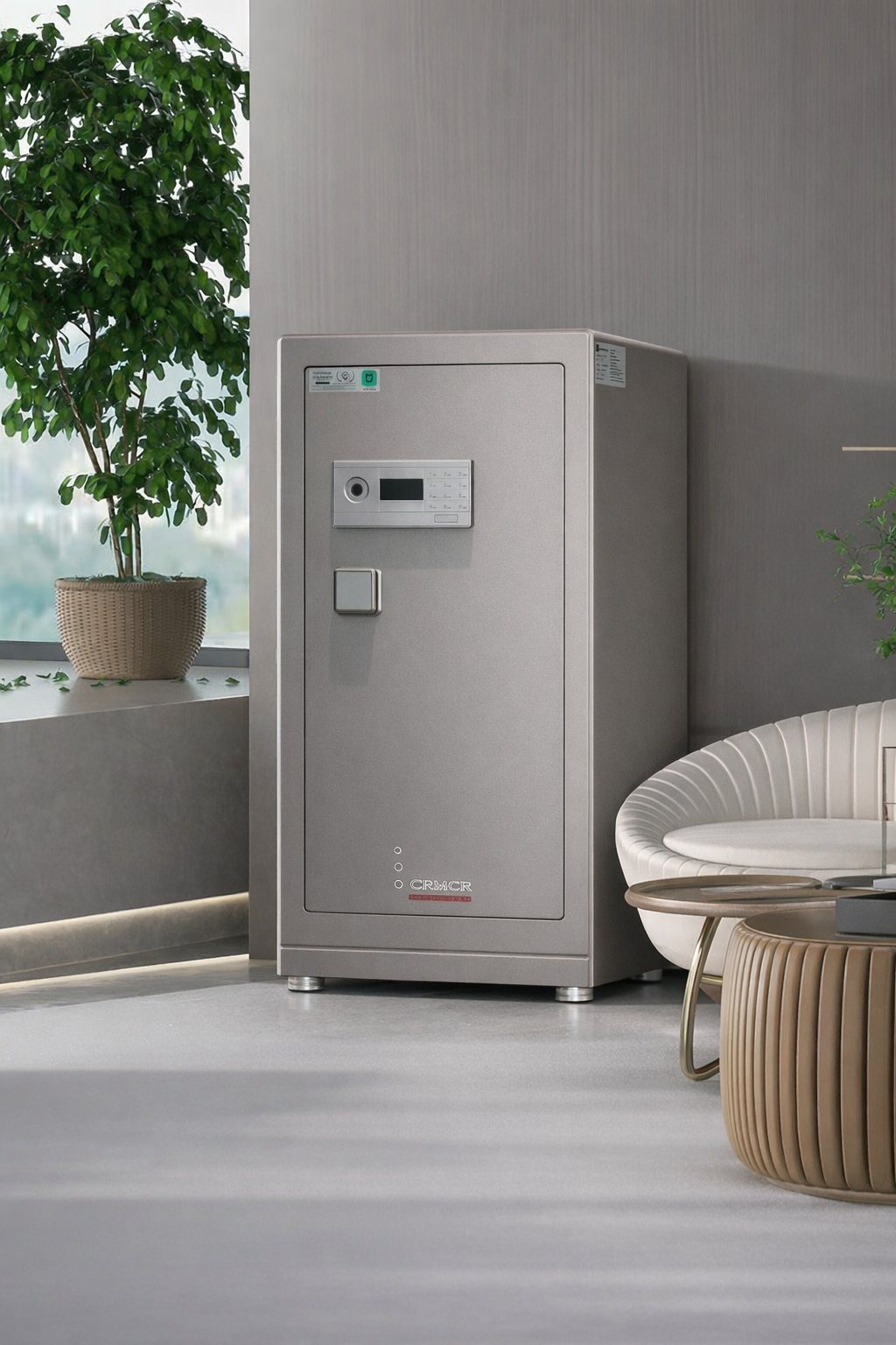 Két Sắt Nhập Khẩu Xiaomi CRMCR 101LB Vân Tay Điện Tử, Xác Minh Danh Tính Người Mở