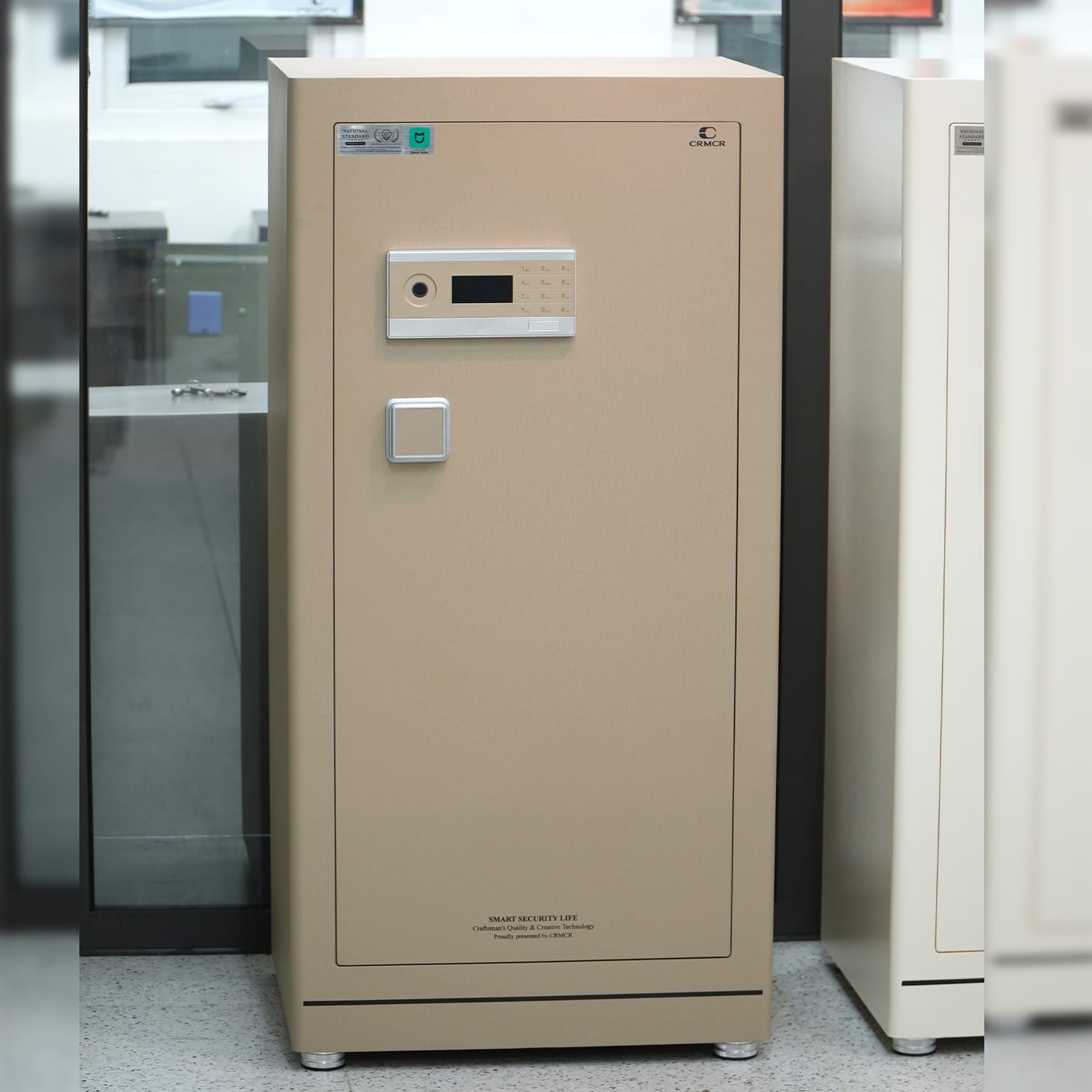 Két Sắt Xiaomi CRMCR 120LE 165kg – Vân Tay Điện Tử Báo Đúng Tên Người Mở, Thép Q345 Đúc Đặc 6 Mặt, Bảo Hành 6 Năm