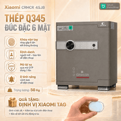 Két Sắt Xiaomi CRMCR 45JB Khóa Vân Tay Điện Tử, cảnh báo điện thoại