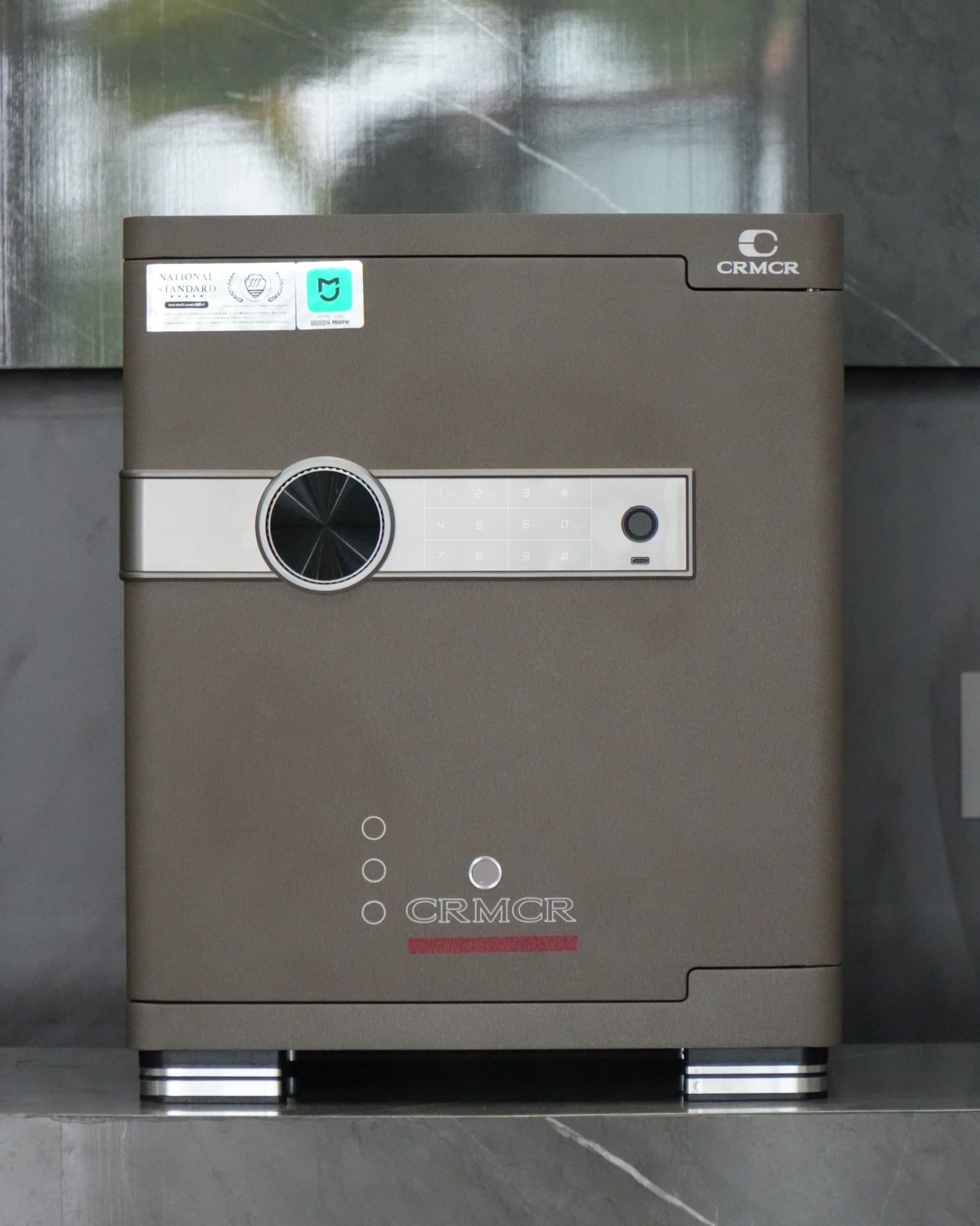 Két Sắt Xiaomi CRMCR 45JB Khóa Vân Tay Điện Tử, cảnh báo điện thoại