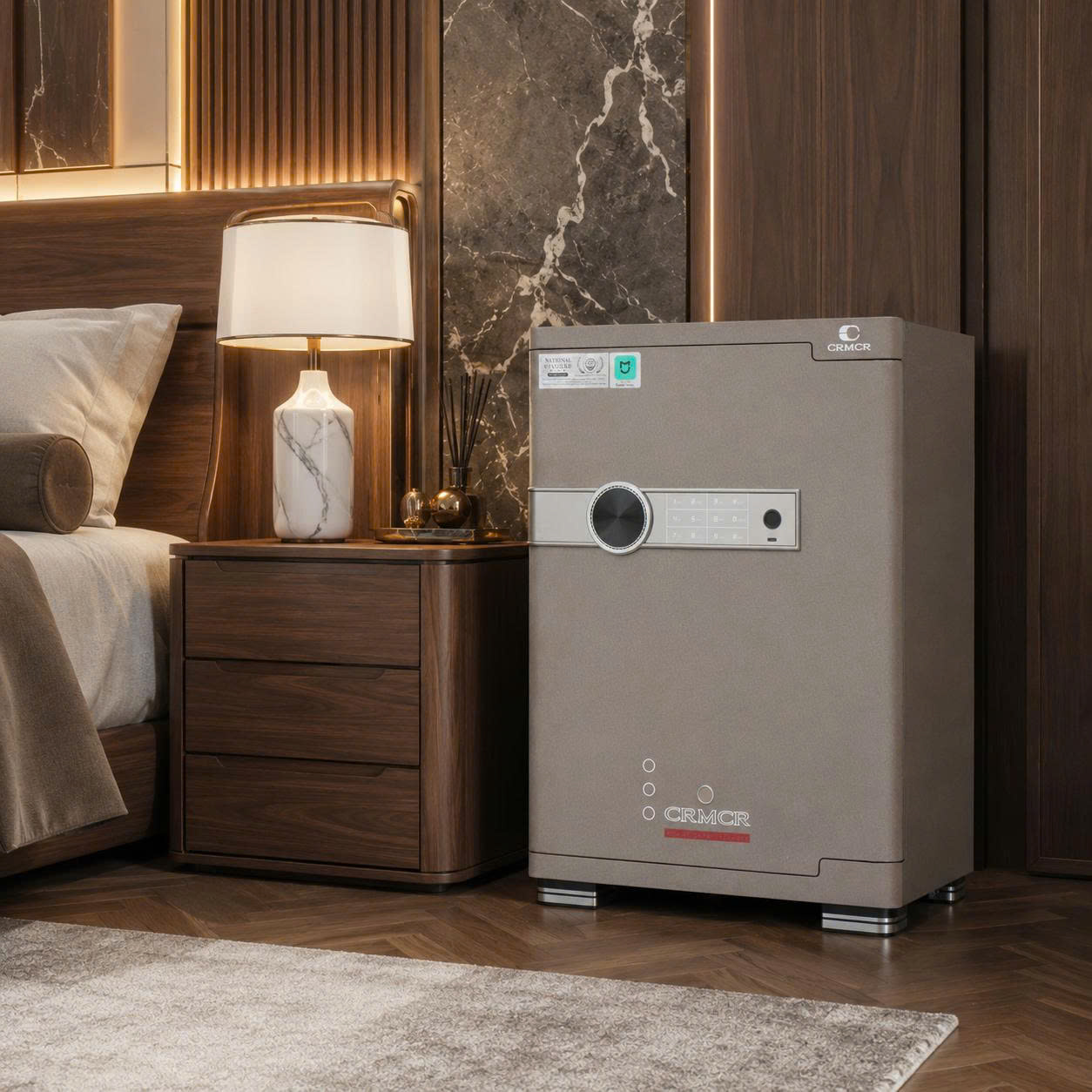 Két Sắt Xiaomi CRMCR 55JB Khóa Vân Tay Điện Tử, Cảnh báo điện thoại