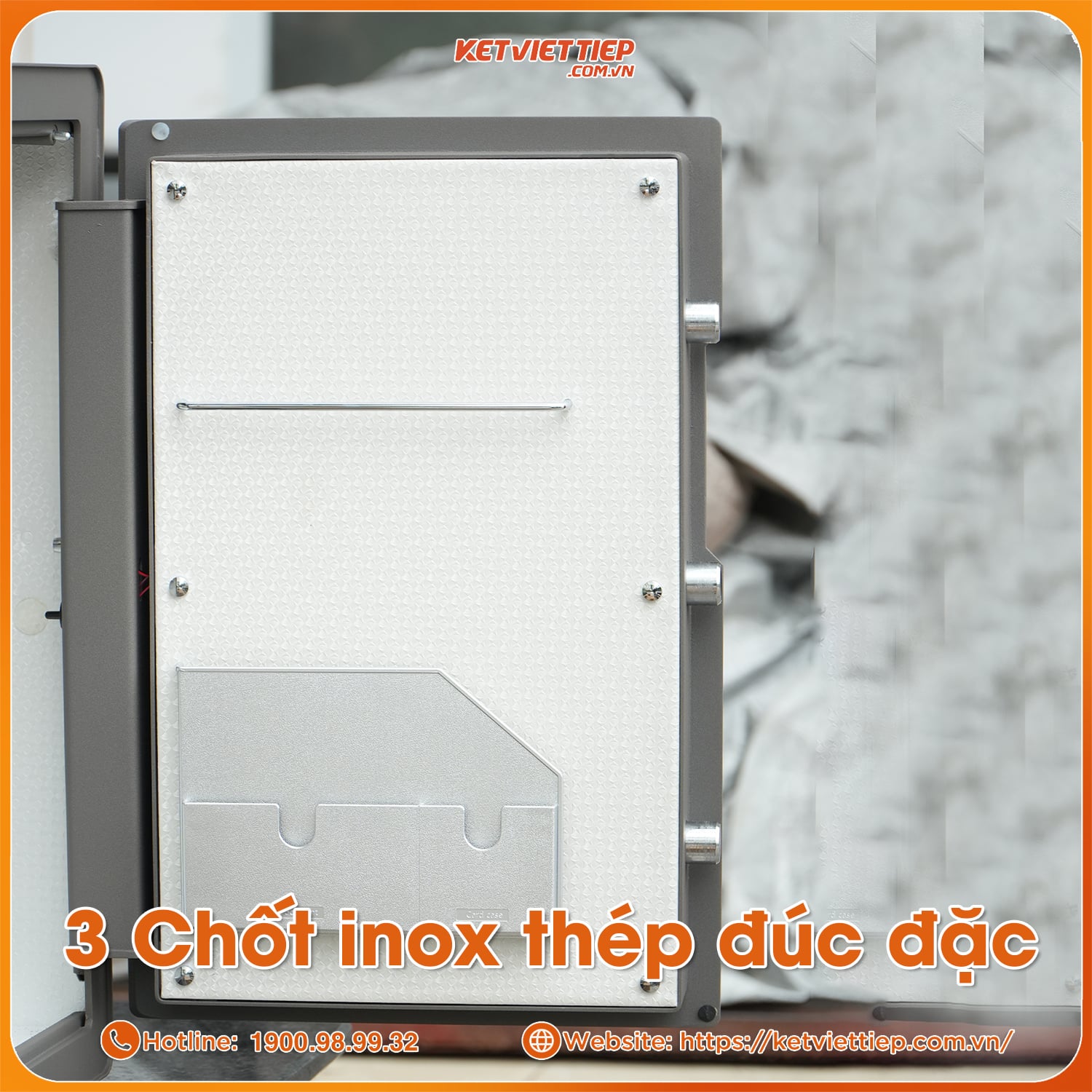 Két Sắt Xiaomi CRMCR 60MS Khóa Vân Tay Điện Tử, Kết Nối App Xiaomi Home