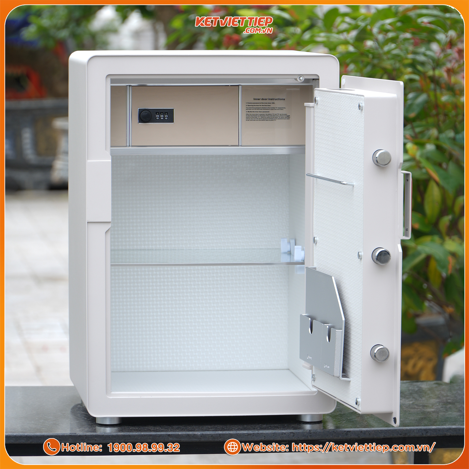 Két Sắt Xiaomi CRMCR 60MS Khóa Vân Tay Điện Tử, Kết Nối App Xiaomi Home