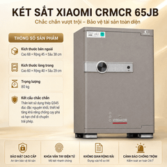 Két Sắt Xiaomi CRMCR 65JB Khóa Vân Tay Điện Tử, Cảnh báo điện thoại