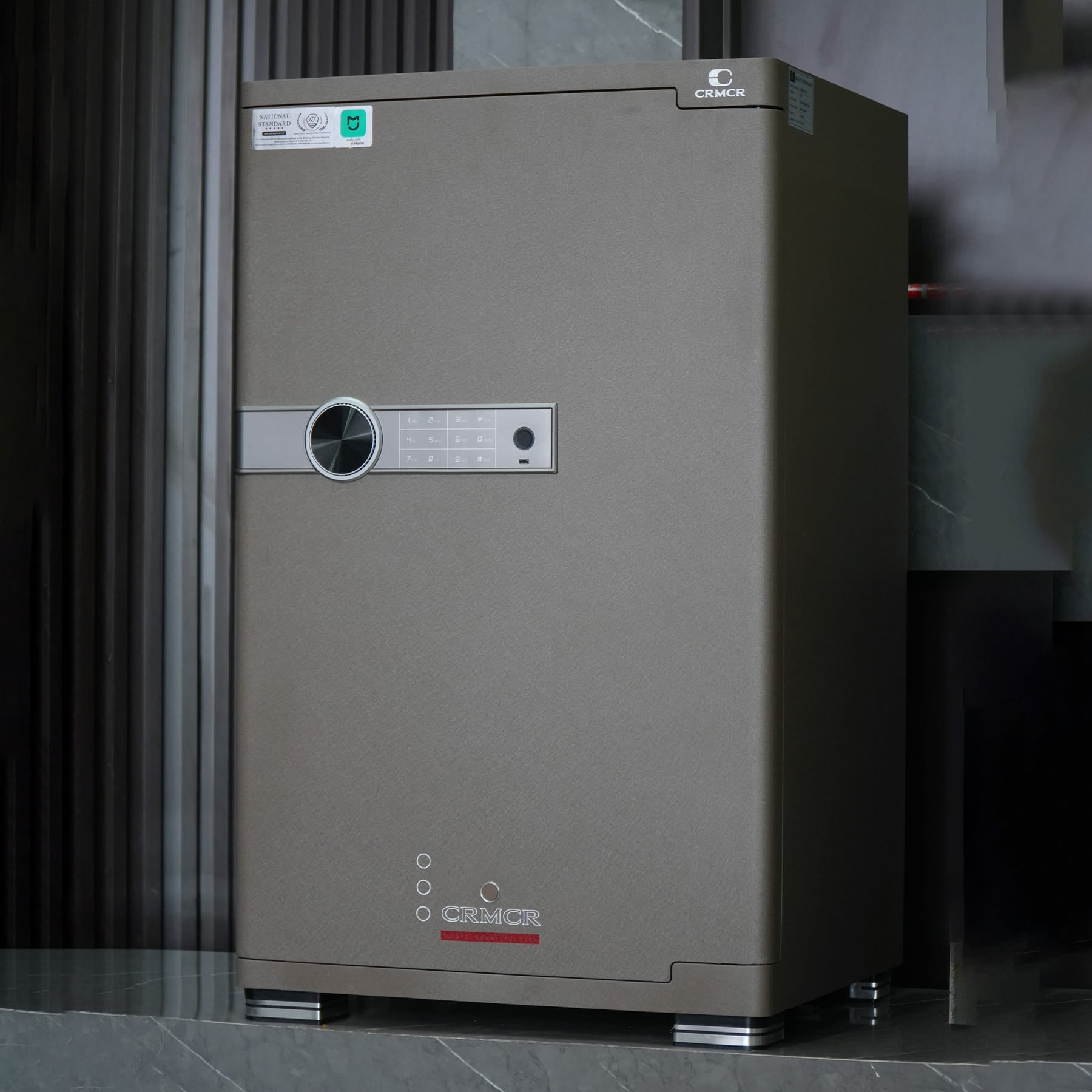 Két Sắt Xiaomi CRMCR 80JBW Có Ngăn Đồng Hồ Xoay, Cảnh báo điện thoại