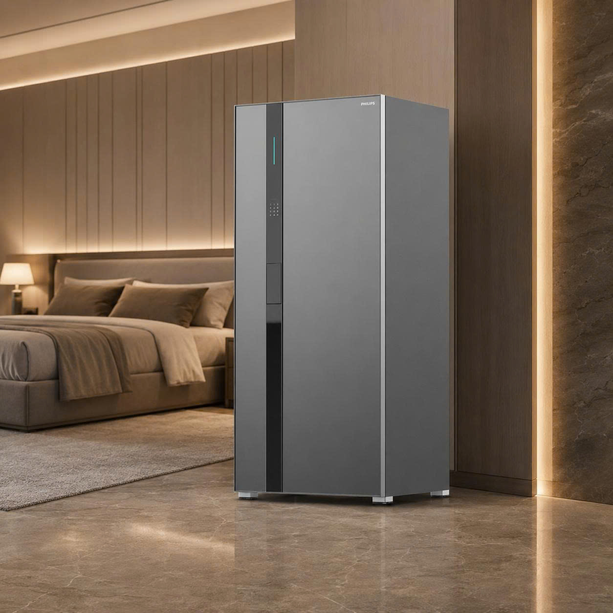 Két Sắt Đồng Hồ Xoay Philips Valis Max 358kg Mở Khóa Tĩnh Mạch Lòng Bàn Tay Không Chạm, Báo Động Qua App Tuya Smart