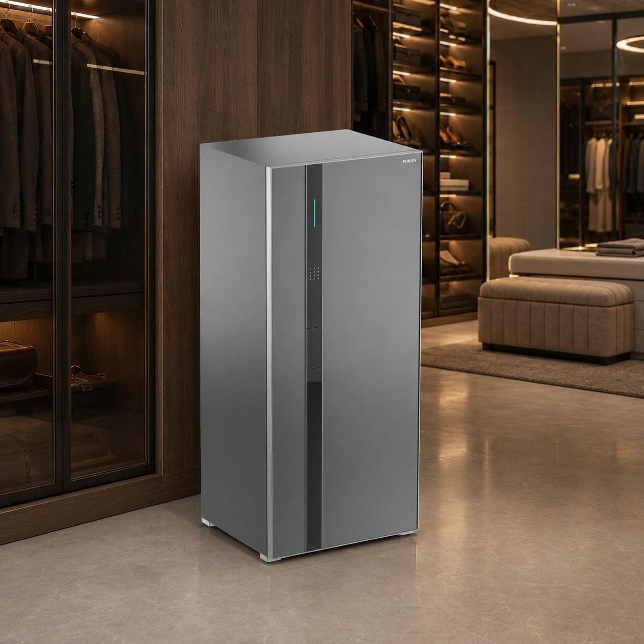Két Sắt Đồng Hồ Xoay Philips Valis Max 358kg Mở Khóa Tĩnh Mạch Lòng Bàn Tay Không Chạm, Báo Động Qua App Tuya Smart
