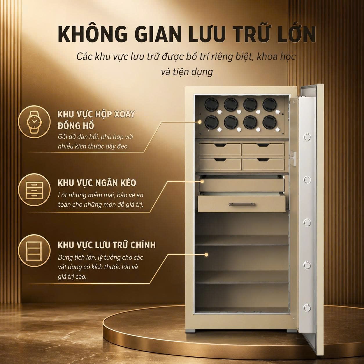 Két Sắt Đồng Hồ Xoay Philips Valis Max 358kg Mở Khóa Tĩnh Mạch Lòng Bàn Tay Không Chạm, Báo Động Qua App Tuya Smart