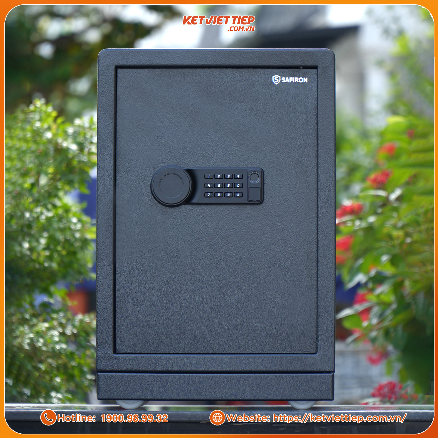 Két Sắt Nhập Khẩu Safiron 60LBF Vân Tay Điện Tử Kết Nối App Điện Thoại