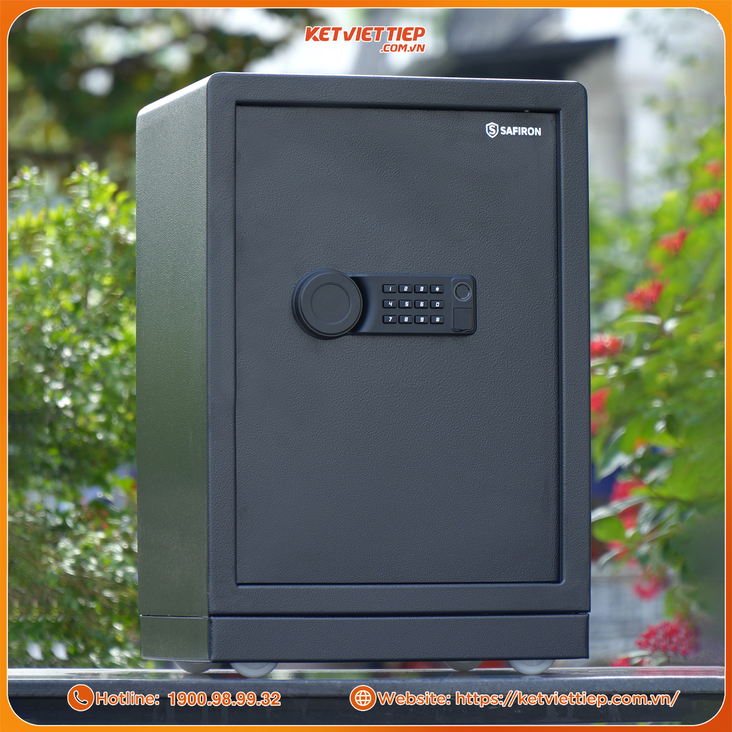 Két Sắt Nhập Khẩu Safiron 60LBF Vân Tay Điện Tử Kết Nối App Điện Thoại