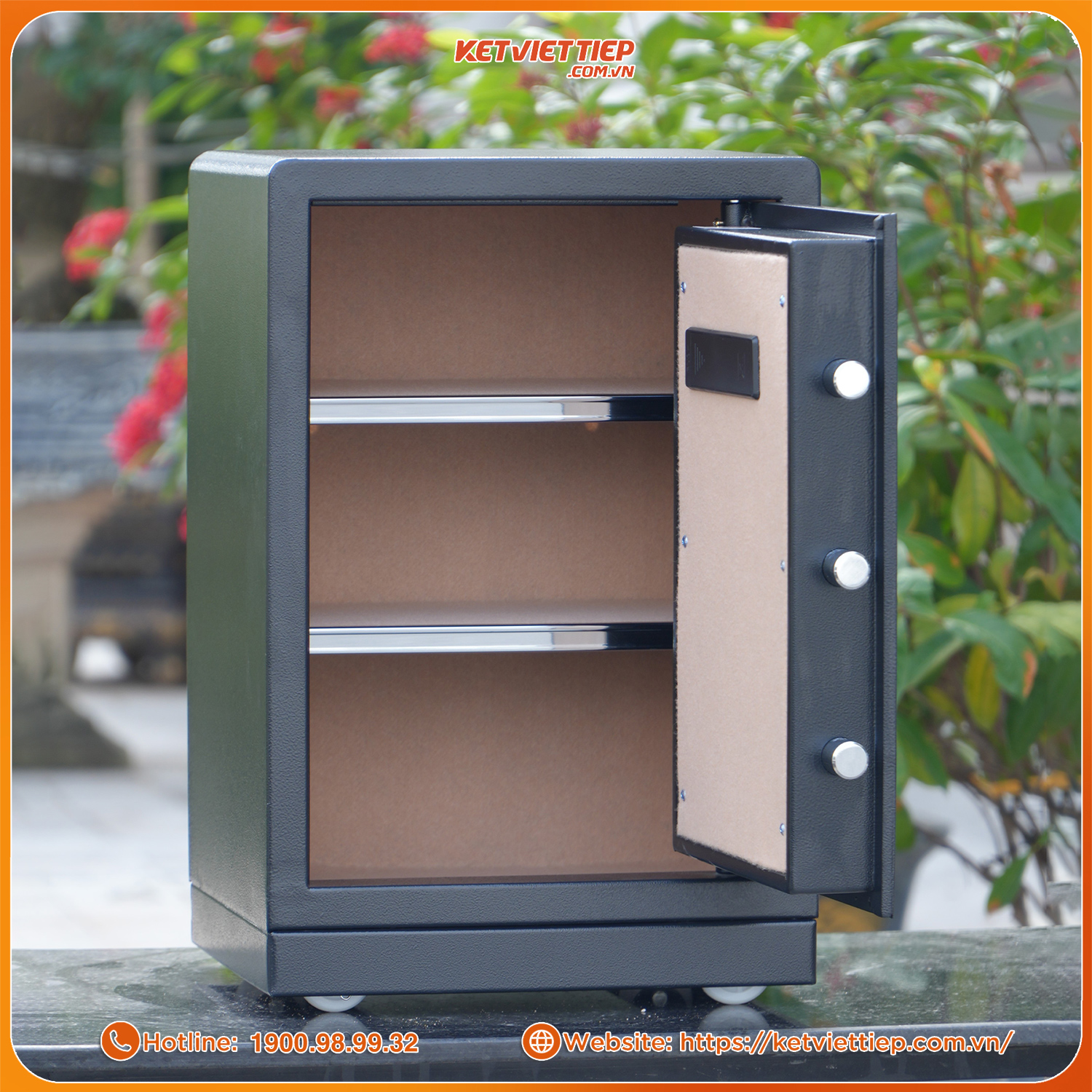 Két Sắt Nhập Khẩu Safiron 60LBF Vân Tay Điện Tử Kết Nối App Điện Thoại