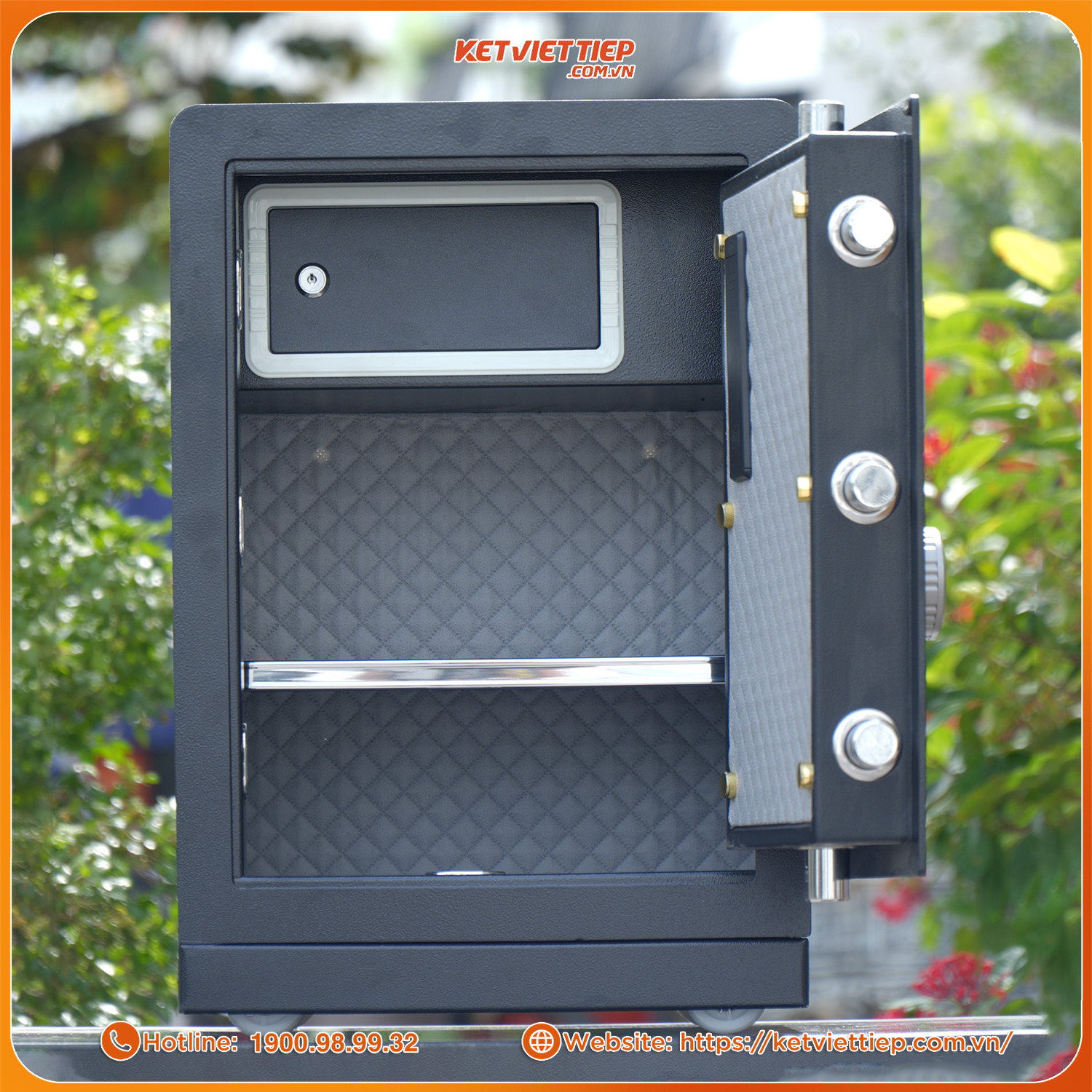 Két Sắt Nhập Khẩu Safiron 60LS Vân Tay Điện Tử Kết Nối App Điện Thoại