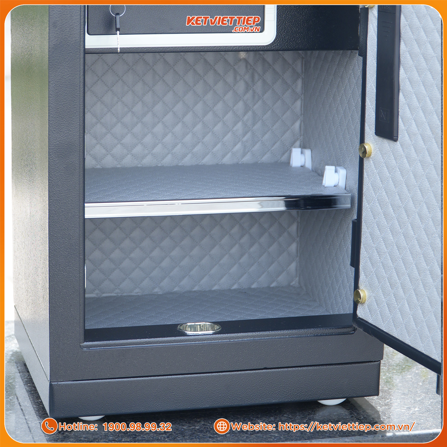 Két Sắt Nhập Khẩu Safiron 60LS Vân Tay Điện Tử Kết Nối App Điện Thoại